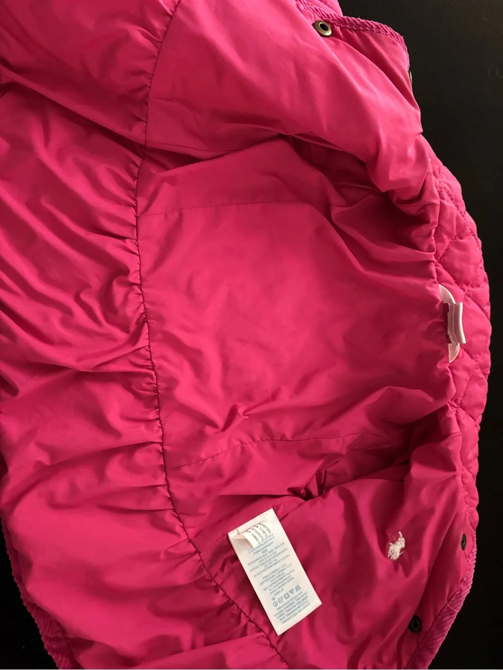 Ralph Lauren Hot Pink Quilted Peplum Jacket